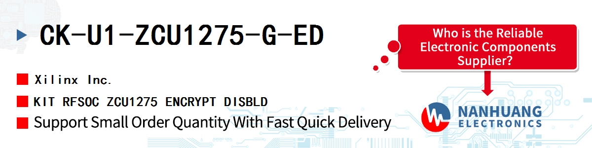 CK-U1-ZCU1275-G-ED Xilinx KIT RFSOC ZCU1275 ENCRYPT DISBLD