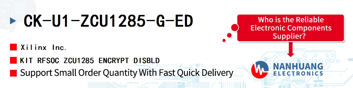 CK-U1-ZCU1285-G-ED Xilinx KIT RFSOC ZCU1285 ENCRYPT DISBLD