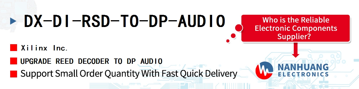 DX-DI-RSD-TO-DP-AUDIO Xilinx UPGRADE REED DECODER TO DP AUDIO