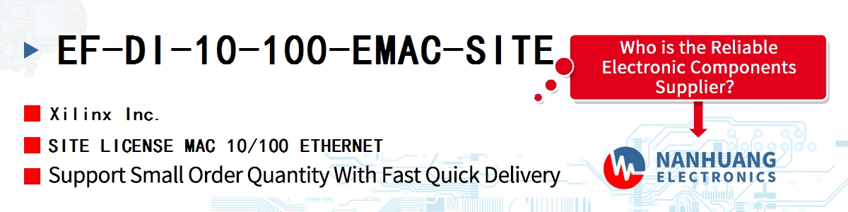 EF-DI-10-100-EMAC-SITE Xilinx SITE LICENSE MAC 10/100 ETHERNET