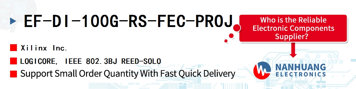 EF-DI-100G-RS-FEC-PROJ Xilinx LOGICORE, IEEE 802.3BJ REED-SOLO