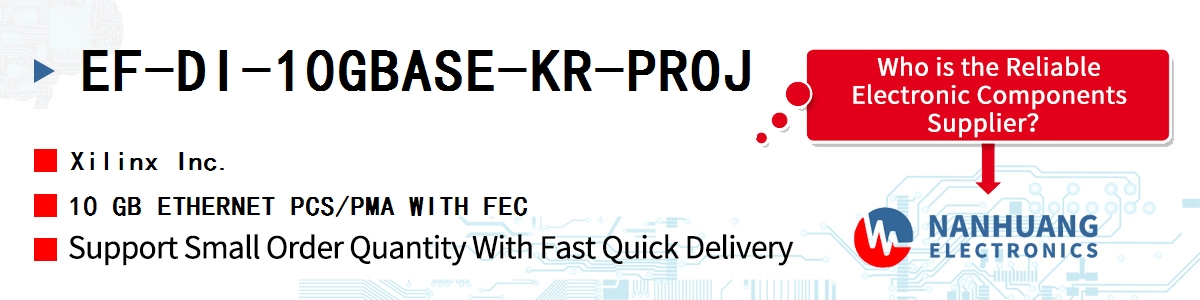 EF-DI-10GBASE-KR-PROJ Xilinx 10 GB ETHERNET PCS/PMA WITH FEC