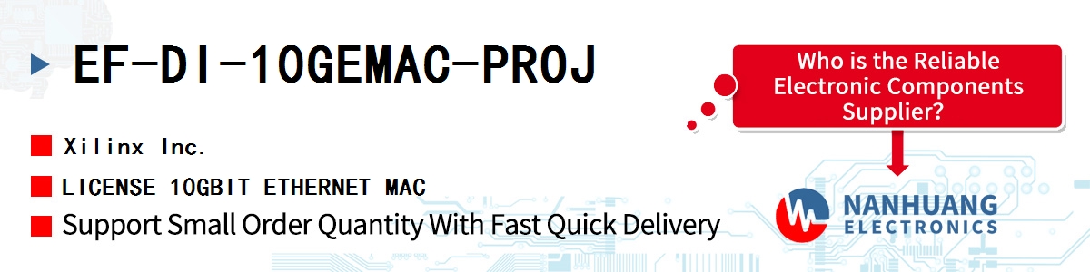 EF-DI-10GEMAC-PROJ Xilinx LICENSE 10GBIT ETHERNET MAC