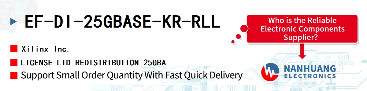 EF-DI-25GBASE-KR-RLL Xilinx LICENSE LTD REDISTRIBUTION 25GBA