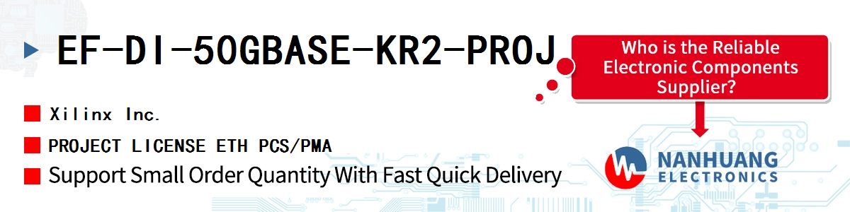 EF-DI-50GBASE-KR2-PROJ Xilinx PROJECT LICENSE ETH PCS/PMA