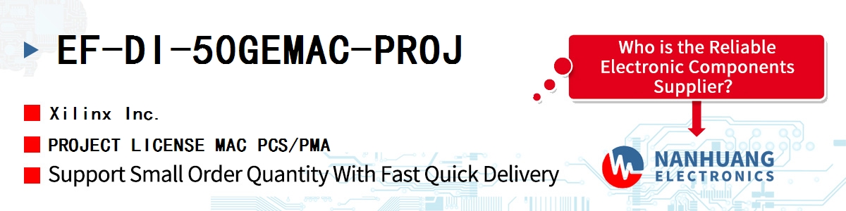 EF-DI-50GEMAC-PROJ Xilinx PROJECT LICENSE MAC PCS/PMA