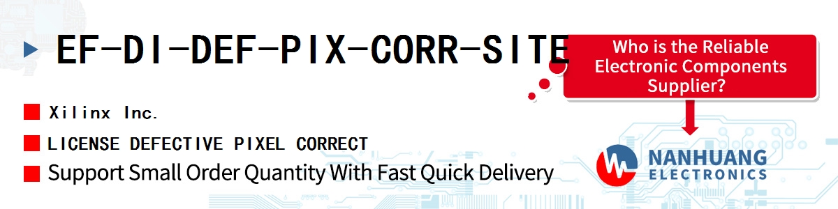 EF-DI-DEF-PIX-CORR-SITE Xilinx LICENSE DEFECTIVE PIXEL CORRECT