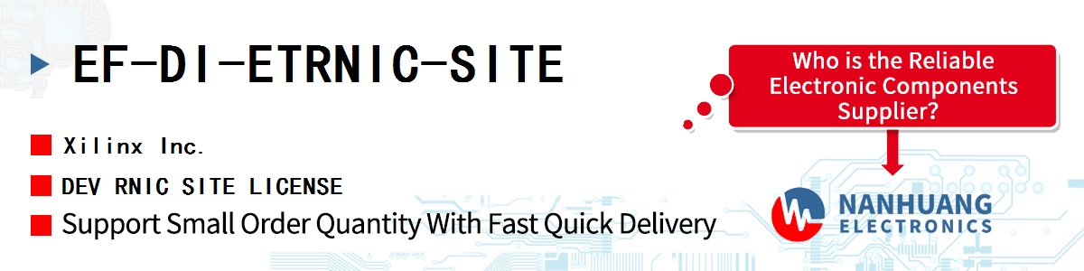 EF-DI-ETRNIC-SITE Xilinx DEV RNIC SITE LICENSE