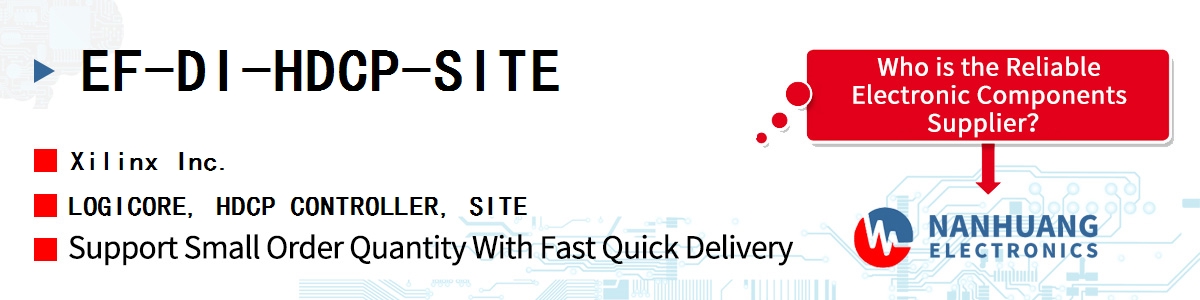 EF-DI-HDCP-SITE Xilinx LOGICORE, HDCP CONTROLLER, SITE