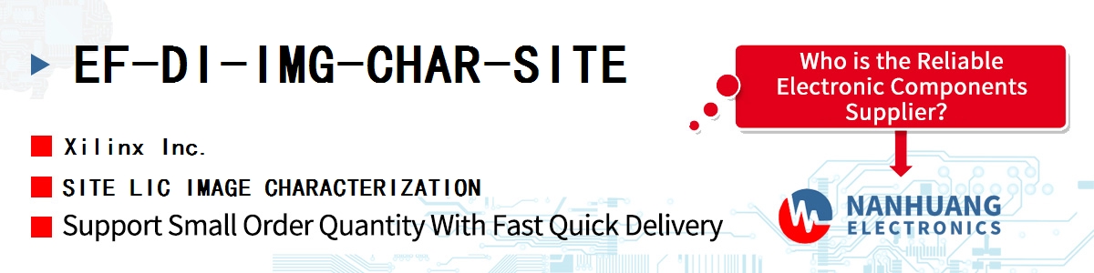 EF-DI-IMG-CHAR-SITE Xilinx SITE LIC IMAGE CHARACTERIZATION