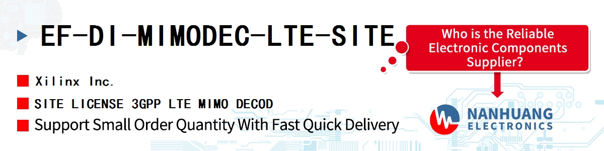 EF-DI-MIMODEC-LTE-SITE Xilinx SITE LICENSE 3GPP LTE MIMO DECOD