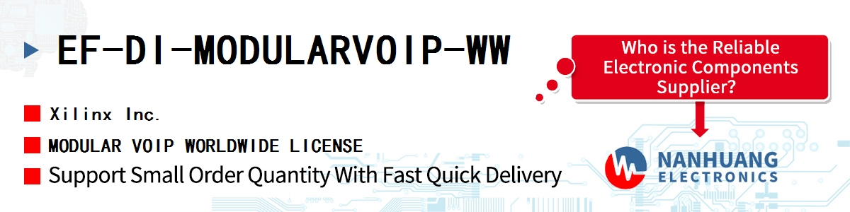 EF-DI-MODULARVOIP-WW Xilinx MODULAR VOIP WORLDWIDE LICENSE