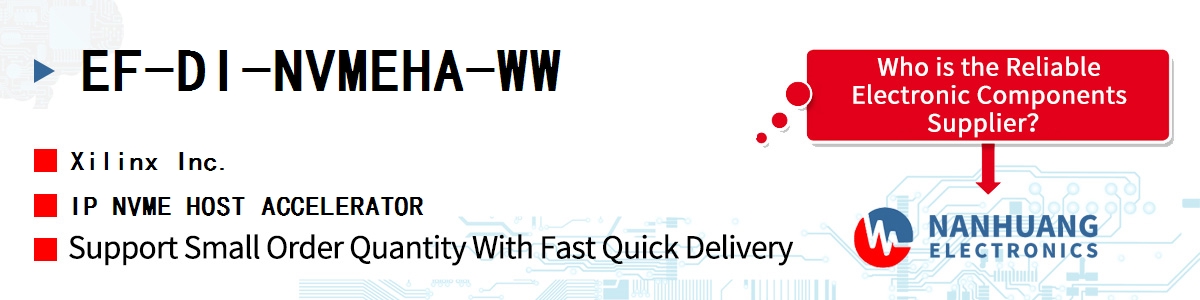 EF-DI-NVMEHA-WW Xilinx IP NVME HOST ACCELERATOR