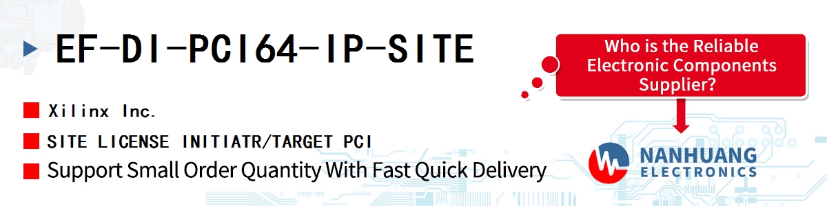 EF-DI-PCI64-IP-SITE Xilinx SITE LICENSE INITIATR/TARGET PCI