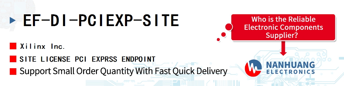 EF-DI-PCIEXP-SITE Xilinx SITE LICENSE PCI EXPRSS ENDPOINT