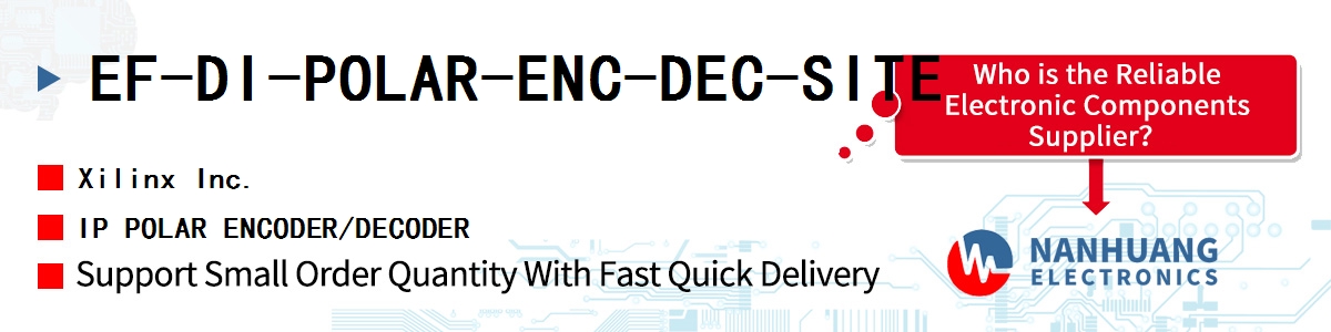 EF-DI-POLAR-ENC-DEC-SITE Xilinx IP POLAR ENCODER/DECODER