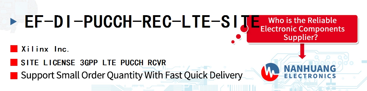 EF-DI-PUCCH-REC-LTE-SITE Xilinx SITE LICENSE 3GPP LTE PUCCH RCVR