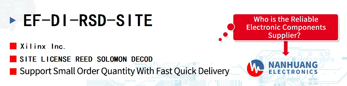 EF-DI-RSD-SITE Xilinx SITE LICENSE REED SOLOMON DECOD