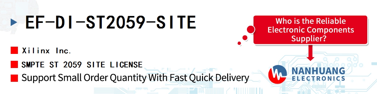 EF-DI-ST2059-SITE Xilinx SMPTE ST 2059 SITE LICENSE