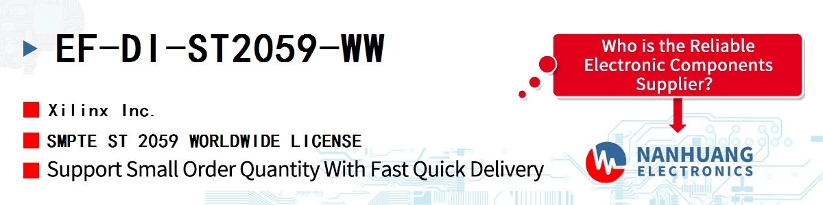 EF-DI-ST2059-WW Xilinx SMPTE ST 2059 WORLDWIDE LICENSE