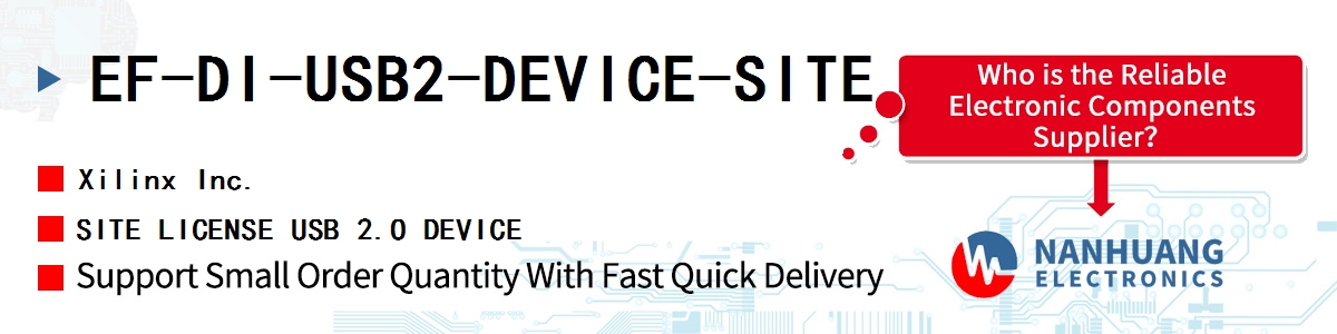 EF-DI-USB2-DEVICE-SITE Xilinx SITE LICENSE USB 2.O DEVICE