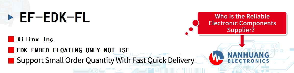 EF-EDK-FL Xilinx EDK EMBED FLOATING ONLY-NOT ISE