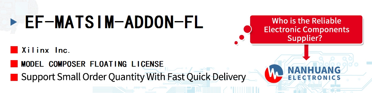 EF-MATSIM-ADDON-FL Xilinx MODEL COMPOSER FLOATING LICENSE