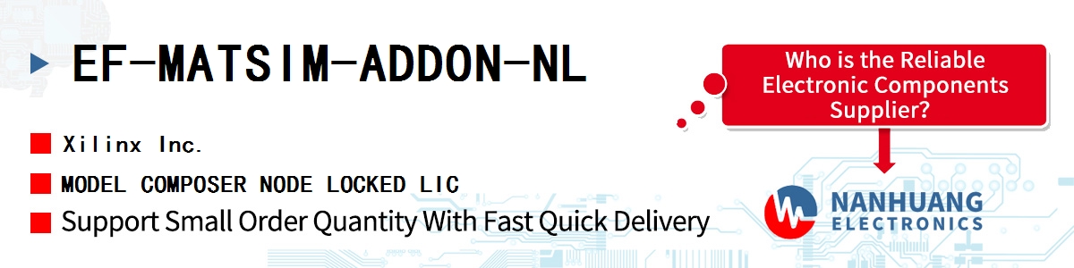 EF-MATSIM-ADDON-NL Xilinx MODEL COMPOSER NODE LOCKED LIC