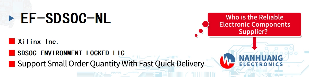 EF-SDSOC-NL Xilinx SDSOC ENVIRONMENT LOCKED LIC