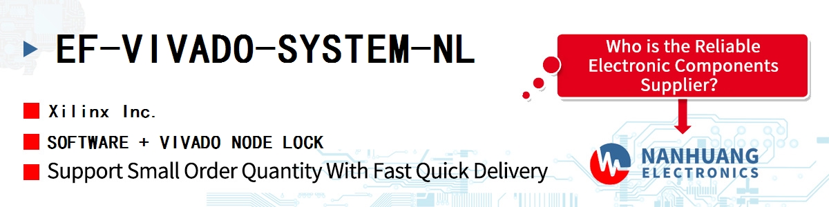 EF-VIVADO-SYSTEM-NL Xilinx SOFTWARE + VIVADO NODE LOCK