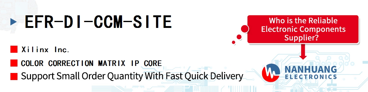 EFR-DI-CCM-SITE Xilinx COLOR CORRECTION MATRIX IP CORE