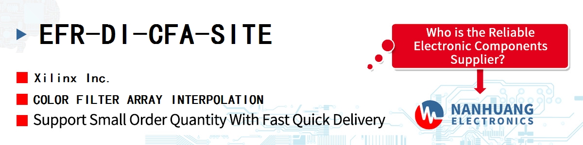 EFR-DI-CFA-SITE Xilinx COLOR FILTER ARRAY INTERPOLATION