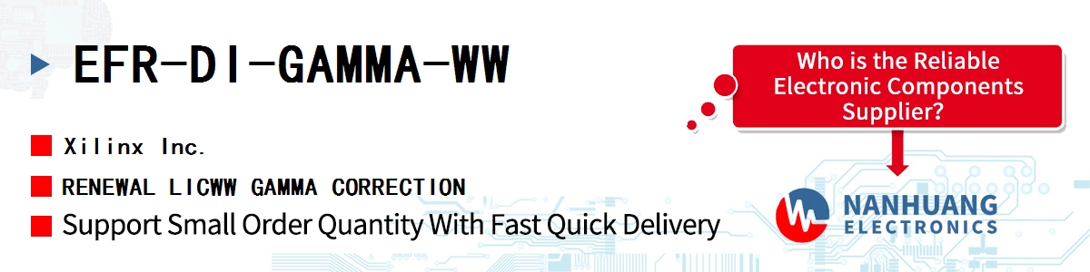 EFR-DI-GAMMA-WW Xilinx RENEWAL LICWW GAMMA CORRECTION