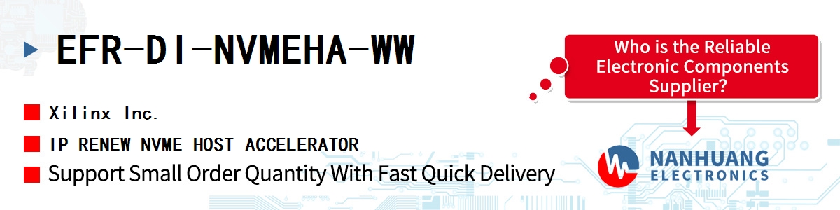 EFR-DI-NVMEHA-WW Xilinx IP RENEW NVME HOST ACCELERATOR