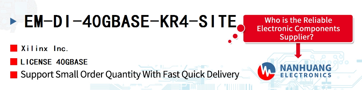 EM-DI-40GBASE-KR4-SITE Xilinx LICENSE 40GBASE