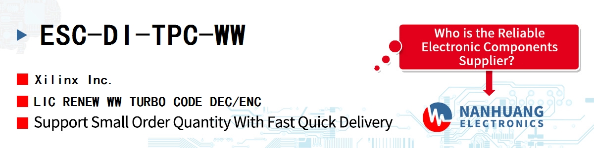 ESC-DI-TPC-WW Xilinx LIC RENEW WW TURBO CODE DEC/ENC