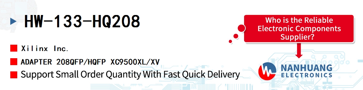 HW-133-HQ208 Xilinx ADAPTER 208QFP/HQFP XC9500XL/XV