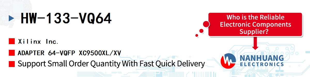 HW-133-VQ64 Xilinx ADAPTER 64-VQFP XC9500XL/XV