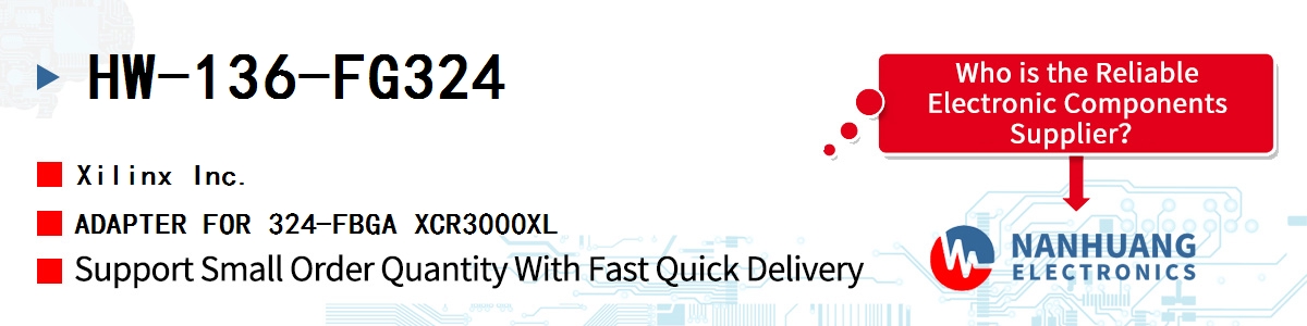 HW-136-FG324 Xilinx ADAPTER FOR 324-FBGA XCR3000XL