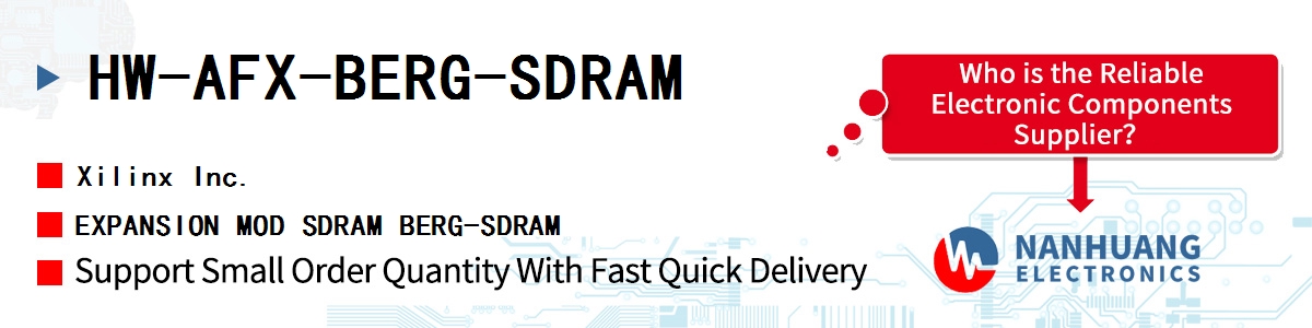 HW-AFX-BERG-SDRAM Xilinx EXPANSION MOD SDRAM BERG-SDRAM