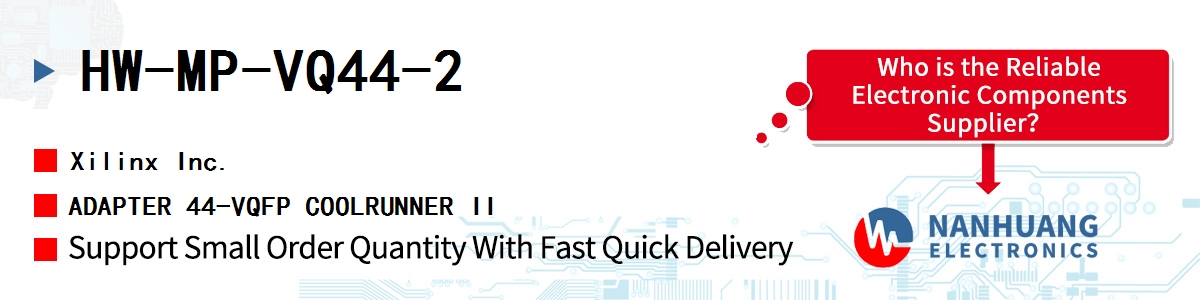 HW-MP-VQ44-2 Xilinx ADAPTER 44-VQFP COOLRUNNER II