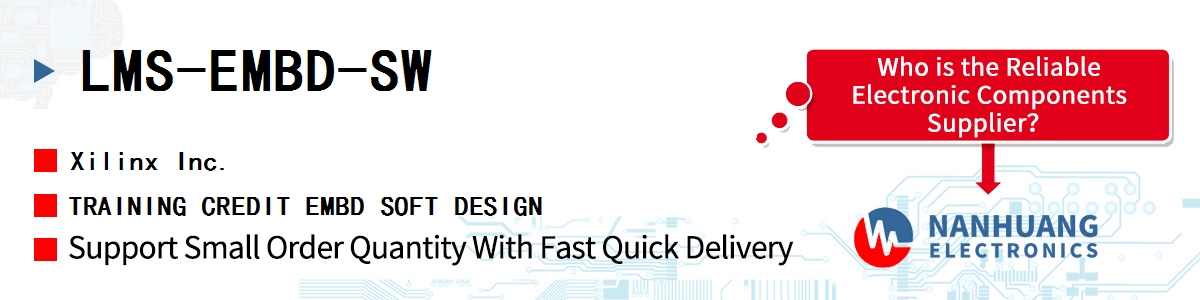 LMS-EMBD-SW Xilinx TRAINING CREDIT EMBD SOFT DESIGN