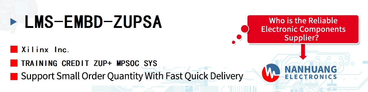 LMS-EMBD-ZUPSA Xilinx TRAINING CREDIT ZUP+ MPSOC SYS