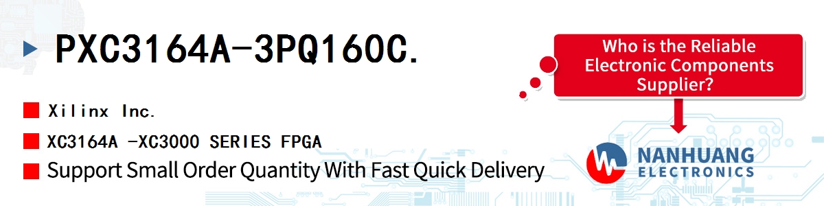 PXC3164A-3PQ160C. Xilinx XC3164A -XC3000 SERIES FPGA