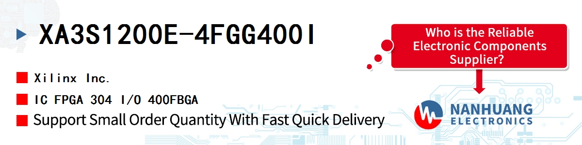 XA3S1200E-4FGG400I Xilinx IC FPGA 304 I/O 400FBGA