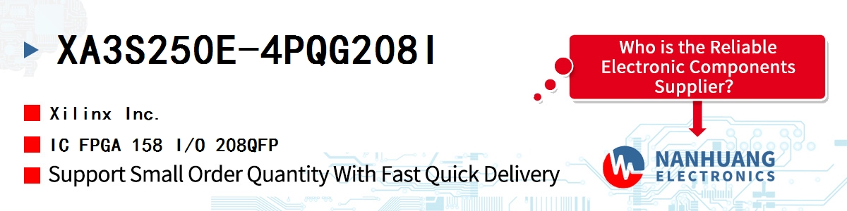 XA3S250E-4PQG208I Xilinx IC FPGA 158 I/O 208QFP