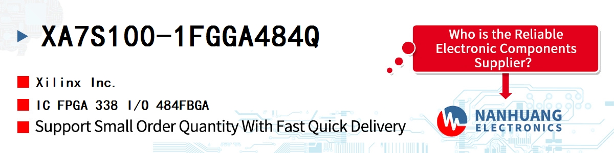 XA7S100-1FGGA484Q Xilinx IC FPGA 338 I/O 484FBGA