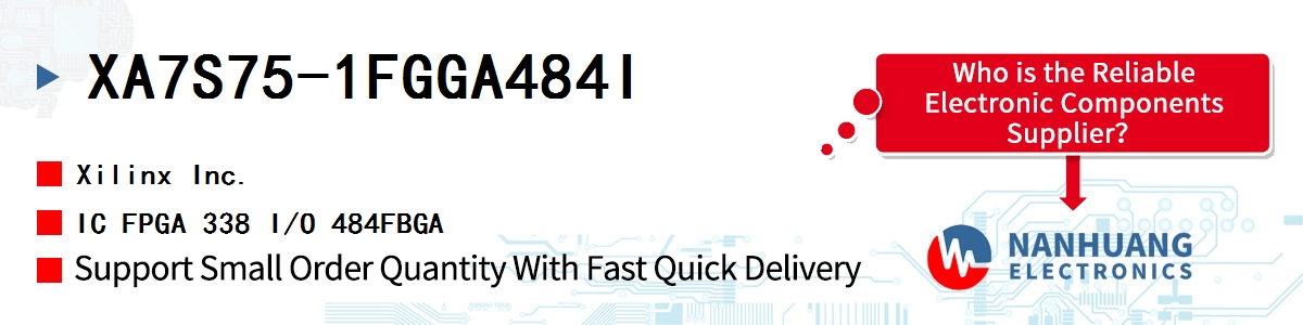 XA7S75-1FGGA484I Xilinx IC FPGA 338 I/O 484FBGA