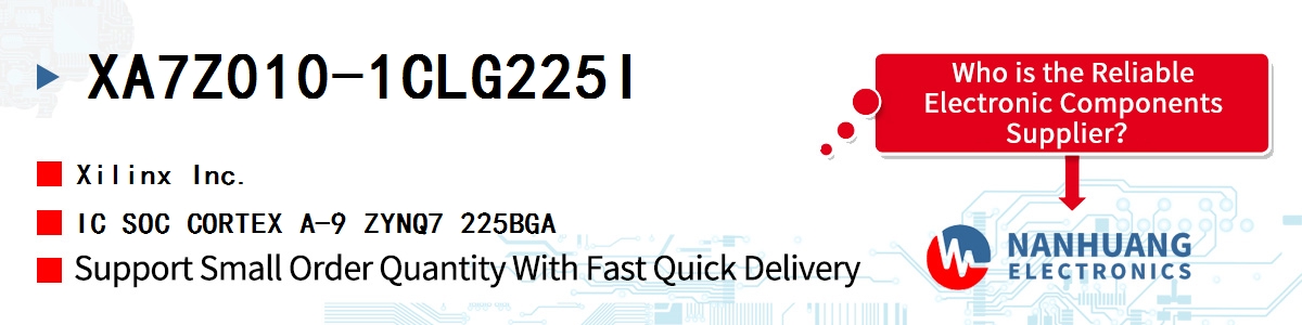 XA7Z010-1CLG225I Xilinx IC SOC CORTEX A-9 ZYNQ7 225BGA