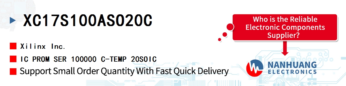 XC17S100ASO20C Xilinx IC PROM SER 100000 C-TEMP 20SOIC